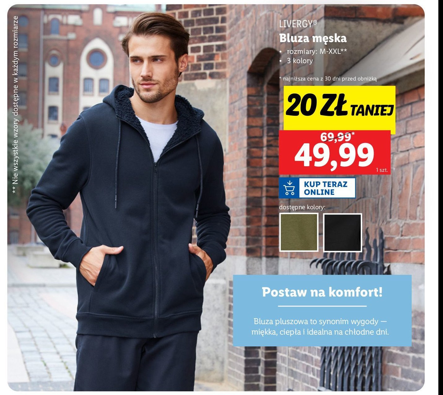 Bluza męska Livergy promocja w Lidl