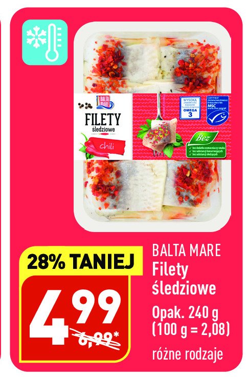 Filety śledziowe z chili Balta mare promocja