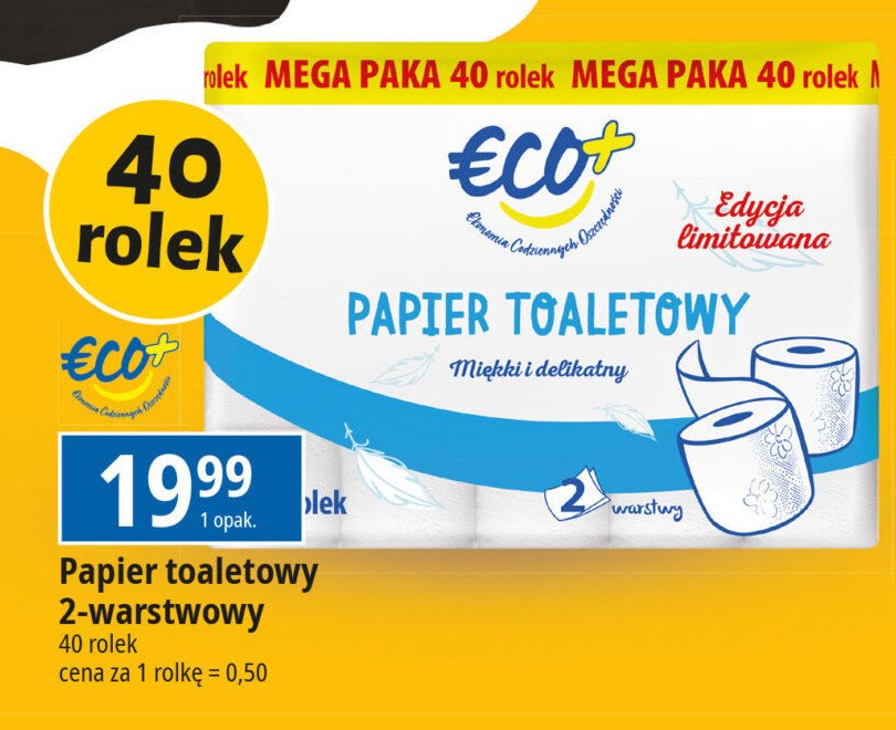 Papier toaletowy Eco+ promocja