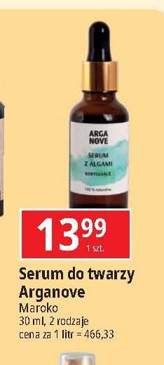 Serum do twarzy z algami Arganove promocja w Leclerc