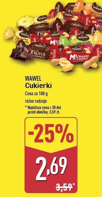 Cukierki Wawel trufle z wawelu promocja