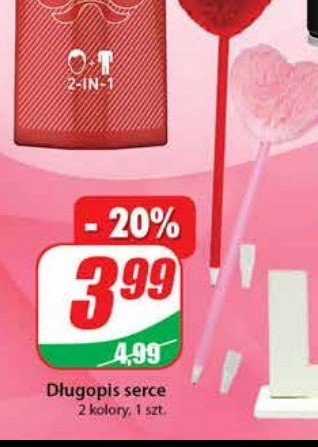 Długopis serce promocja