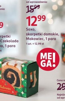 Skarpetki damskie Makowiec  promocja w Rossmann
