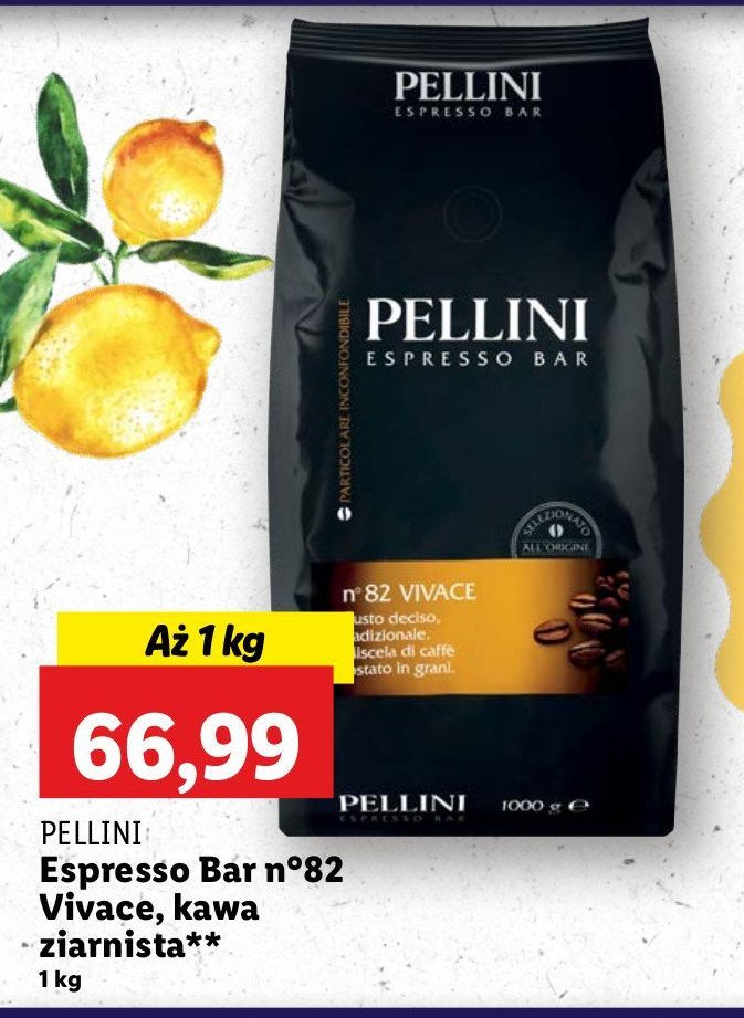 Kawa 82 vivace Pellini espresso bar promocja