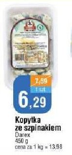 Kopytka ze szpinakiem Darex promocja