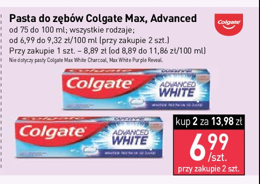 Pasta do zębów mineral scurb Colgate max clean promocja