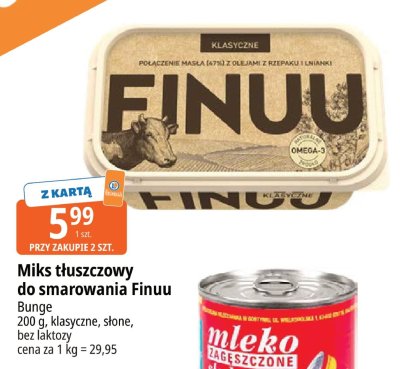 Miks tłuszczowy do smarowania Finuu Bunge promocja w Leclerc