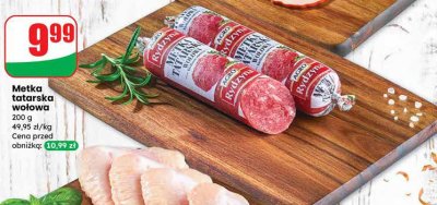 Metka tatarska wołowa promocja w Dino