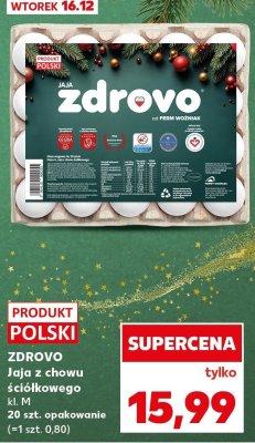 Jaja z chowu ściółkowego kl. M 20 szt. promocja w Kaufland