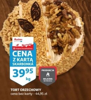 Tort orzechowy Auchan promocja
