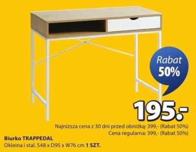 Biurko TRAPPEDAL promocja w Jysk