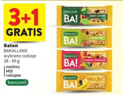 Baton BAKALLAND wybrane rodzaje promocja w Intermarche