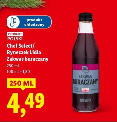 Zakwas buraczany Chef Select/Ryneczek Lidla promocja w Lidl