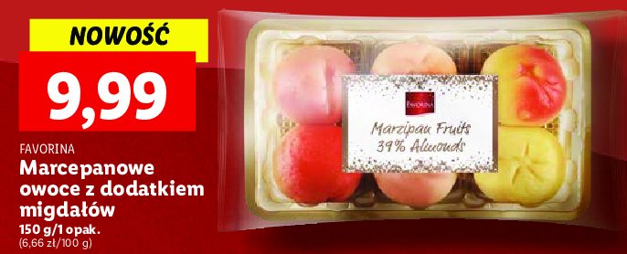 Owoce marcepanowe z migda艂ami Favorina promocja
