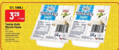 Twaróg chudy Mleczna Polana promocja w POLOmarket
