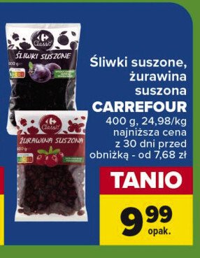 Śliwki suszone Carrefour promocja