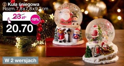 Kula śniegowa 7.8 x 7.8 x 9.2 cm promocja w Woolworth
