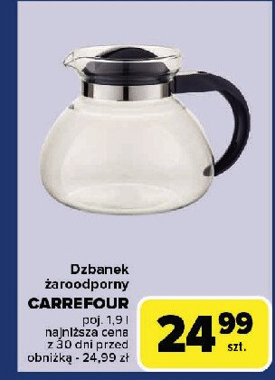 Dzbanek żaroodporny 1.9 l Carrefour promocja