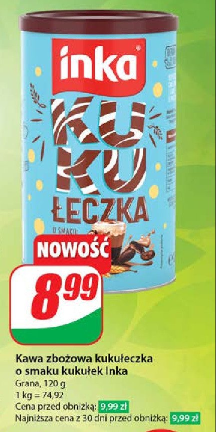 Kawa kukułeczka Inka dobra w swej naturze promocja w Dino