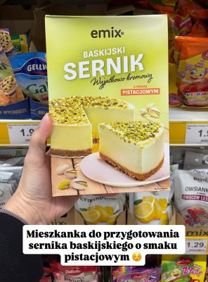 Sernik baskijski pistacjowy promocja w Dino