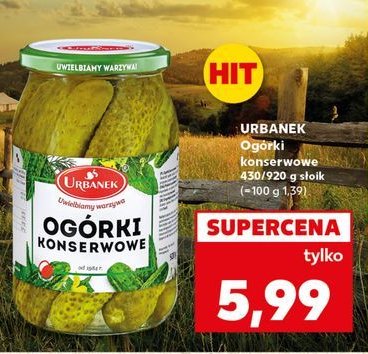 Ogórki konserwowe Urbanek promocja