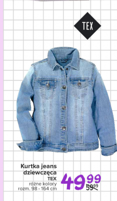 Kurtka dziewczęca 98 - 164 cm jeans Tex promocja