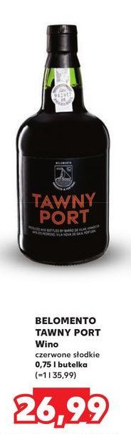 Wino Belomento vini tawny port promocja w Kaufland