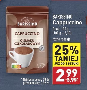 Cappuccino o smaku czekoladowym Barissimo classic promocja