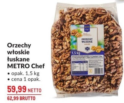 Orzechy włoskie łuskane METRO Chef promocja w Makro
