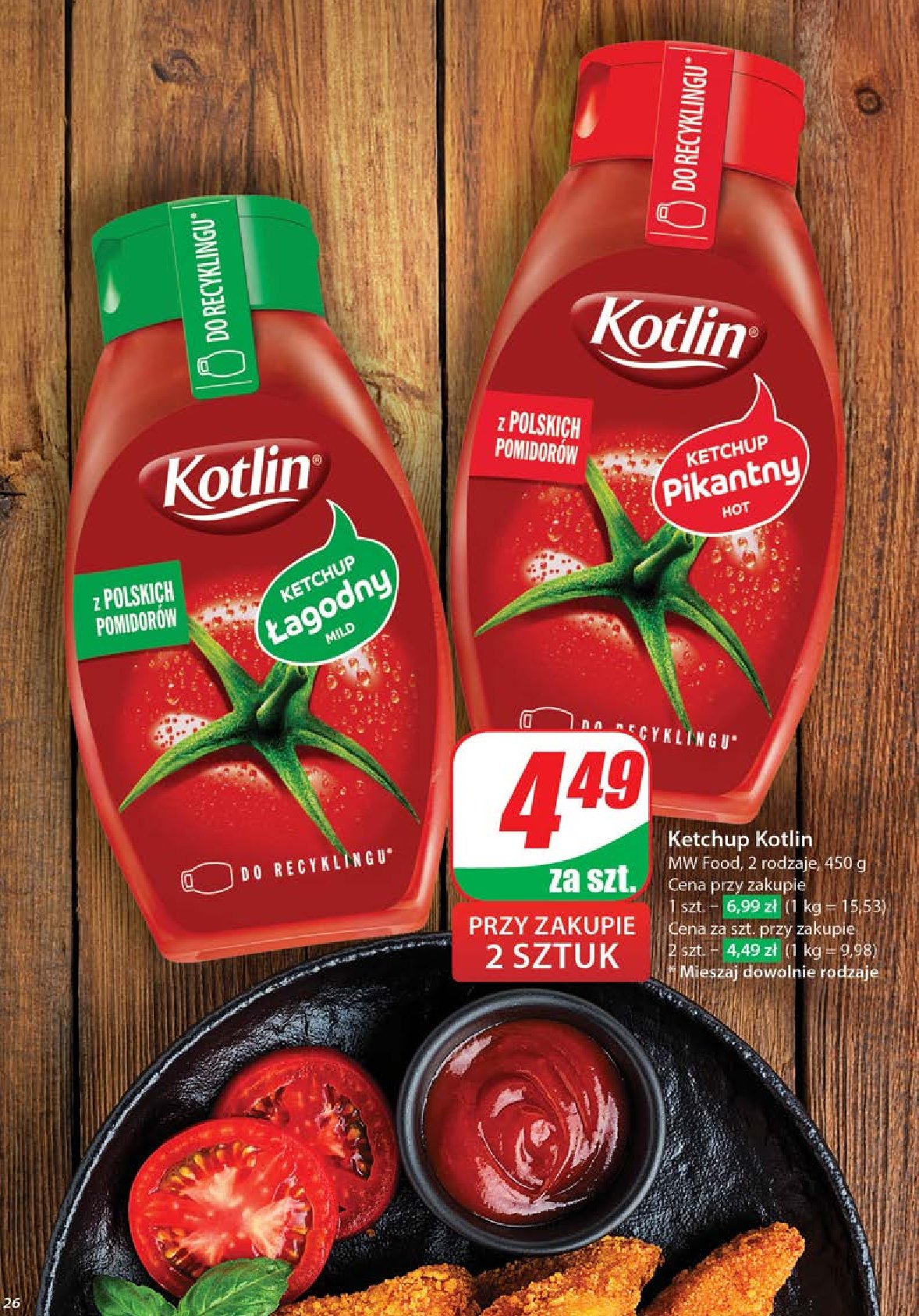 Ketchup pikantny Kotlin promocja w Dino