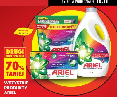 Środki do prania Ariel promocja w Biedronka