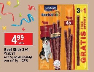 Przysmak dla psa wo艂owy Vitakraft beef stick promocja