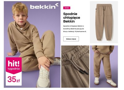 Spodnie chłopięce Bekkin promocja