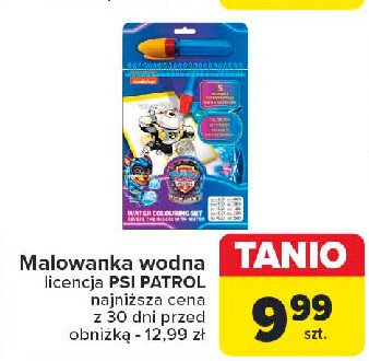 Malowanka wodna psi patrol promocja