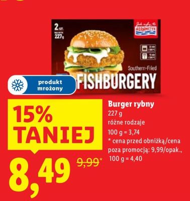 Burger rybny promocja w Lidl