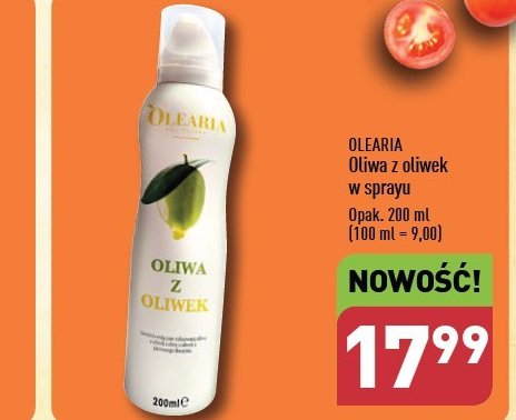 Oliwa z oliwek w sprayu Olearia promocja