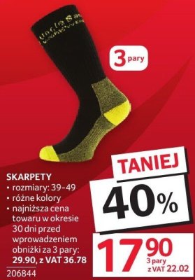 Skarpety promocja w Selgros