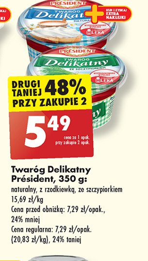 Twaróg ze szczypiorkiem President promocja