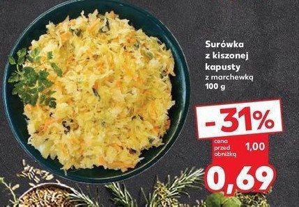 Surówka z kiszonej kapusty z marchewką promocja