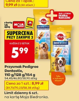 Przysmak Pedigree Dentastix  promocja w Biedronka