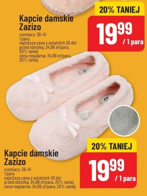 Kapcie damskie Zażizo różne kolory rozmiary: 36-41 1 para promocja w POLOmarket