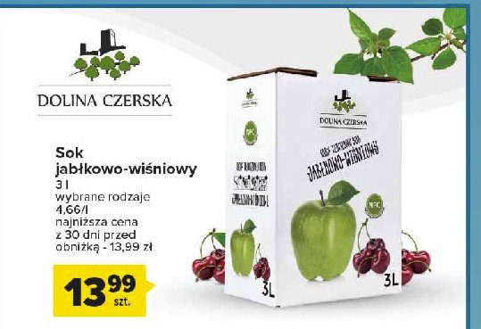 Sok jab艂kowo-wi艣niowy Dolina czerska promocja