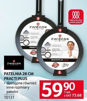 Patelnia Zwieger Swiss Edition Practi Plus 28 cm promocja w Selgros