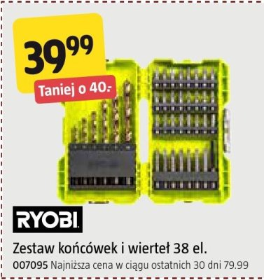 Zestaw końcówek i wierteł RYOBI 38 el. promocja w Jula