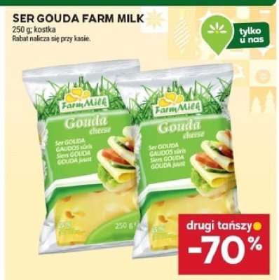 Ser Gouda Farm Milk promocja w Stokrotka