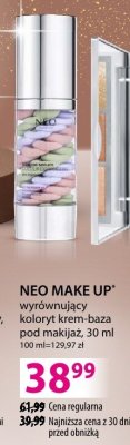 Krem-baza Neo Make Up wyrównujący koloryt krem-baza pod makijaż, 30 ml promocja w Hebe