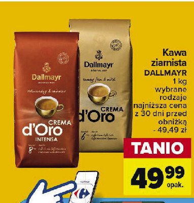 Kawa Dallmayr crema d'oro promocja w Carrefour Market