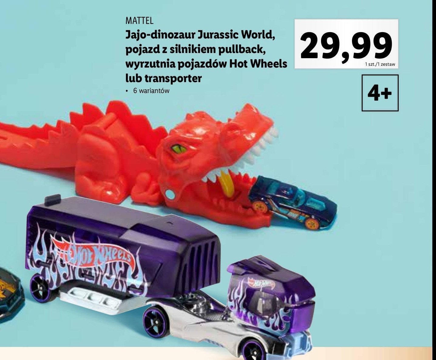 Jajo dinozaur jurassic world Mattel promocja