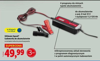 Ładowarka do akumulatorów Ultimate Speed promocja w Lidl