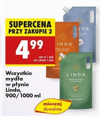 Myd艂o w p艂ynie bawe艂na Linda promocja